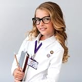 Tenare 7 Pcs Teacher Roleplay Kit with ID Card Lanyard and Stickers Purple Star view 6
