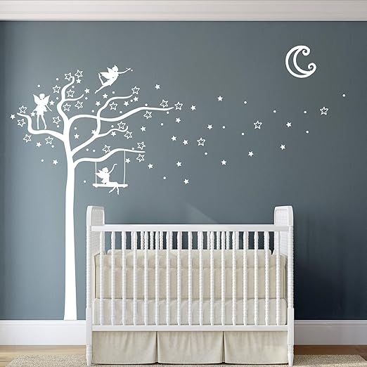 Designdivil Prima De Hadas Estrellas Y La Luna Del Arbol Arte De