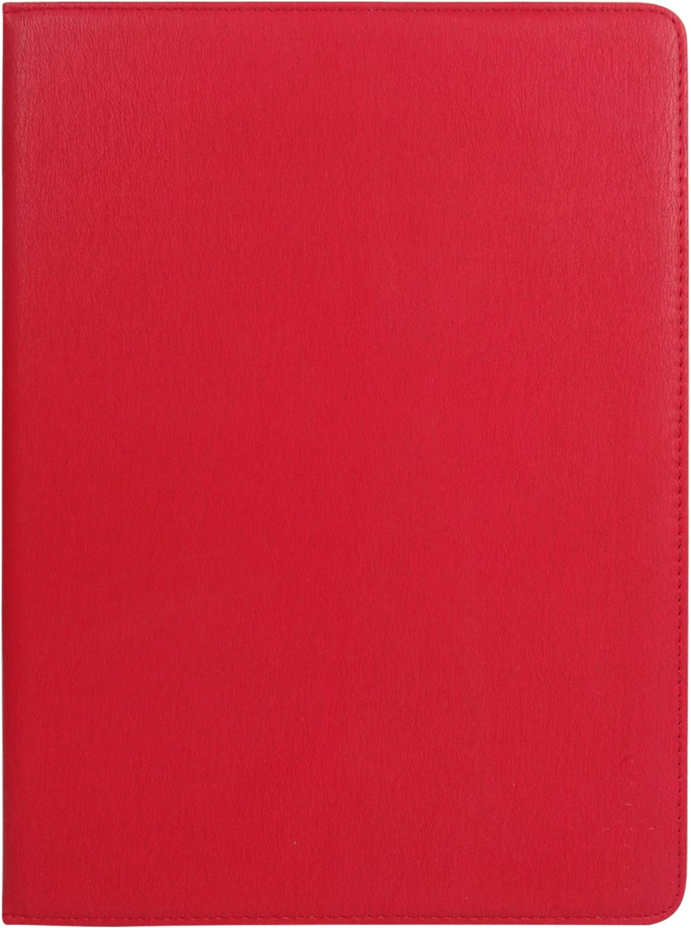 Emartbuy Smart Hard Back Flip Stand Wallet Cover for Amazon Fire HD 10 Tablet 10.1 Inch : Size (9-10 Inch) - Red Plain