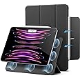 ESR for iPad Pro 12.9 6th/5th/4th Gen, iPad Air 13 Inch Case M3/M2 (2025/2024), Powerful Magnetic Attachment, Slim Trifold Stand Case, Supports Pencil Pro & Pencil (USB-C), Rebound Series, Black