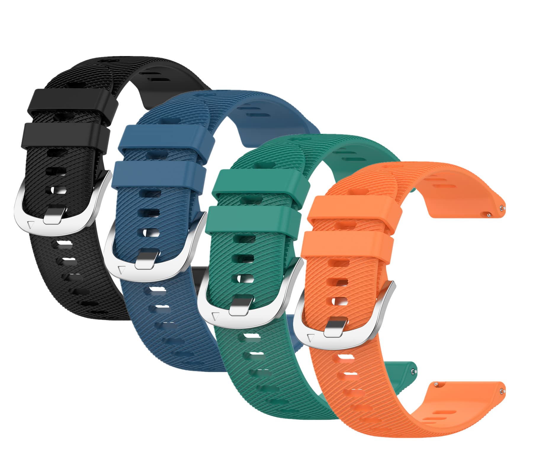 Muovrto 22 mm Watch Strap,Silicone Sport Band Replacement Strap for Garmin forerunner 255/Venu 2/Vivoactive4