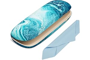 NPOOYI Eyeglasses Case, Hard Shell Protective Case for Glasses, Unisex for Women Men