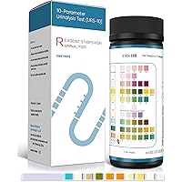 10-in-1 Urine Test Strips - 100 Count - Easy To Use and Fast Results - Urinalysis Test for UTI, Hydrtaion, PRO, KET, pH and m
