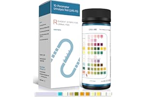 10-in-1 Urine Test Strips - 100 Count - Easy To Use and Fast Results - Urinalysis Test for UTI, Hydrtaion, PRO, KET, pH and m