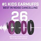 Vanderfields Premium Hearing Protection Ear Defenders 29 dB 2K Hz Purple view 3