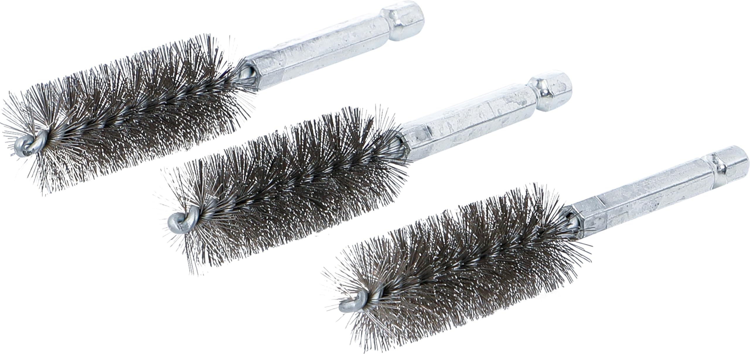 BGS 3078-19-S | Steel Brush | 19 mm | 6.3 mm (1/4") Drive | 3 pcs.