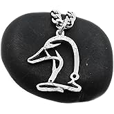 NameCoins Duck, Antler and Fishing Hook Necklace, Hunting Jewelry, Outdoors, Gifts for Guys, Hand Cut Coin