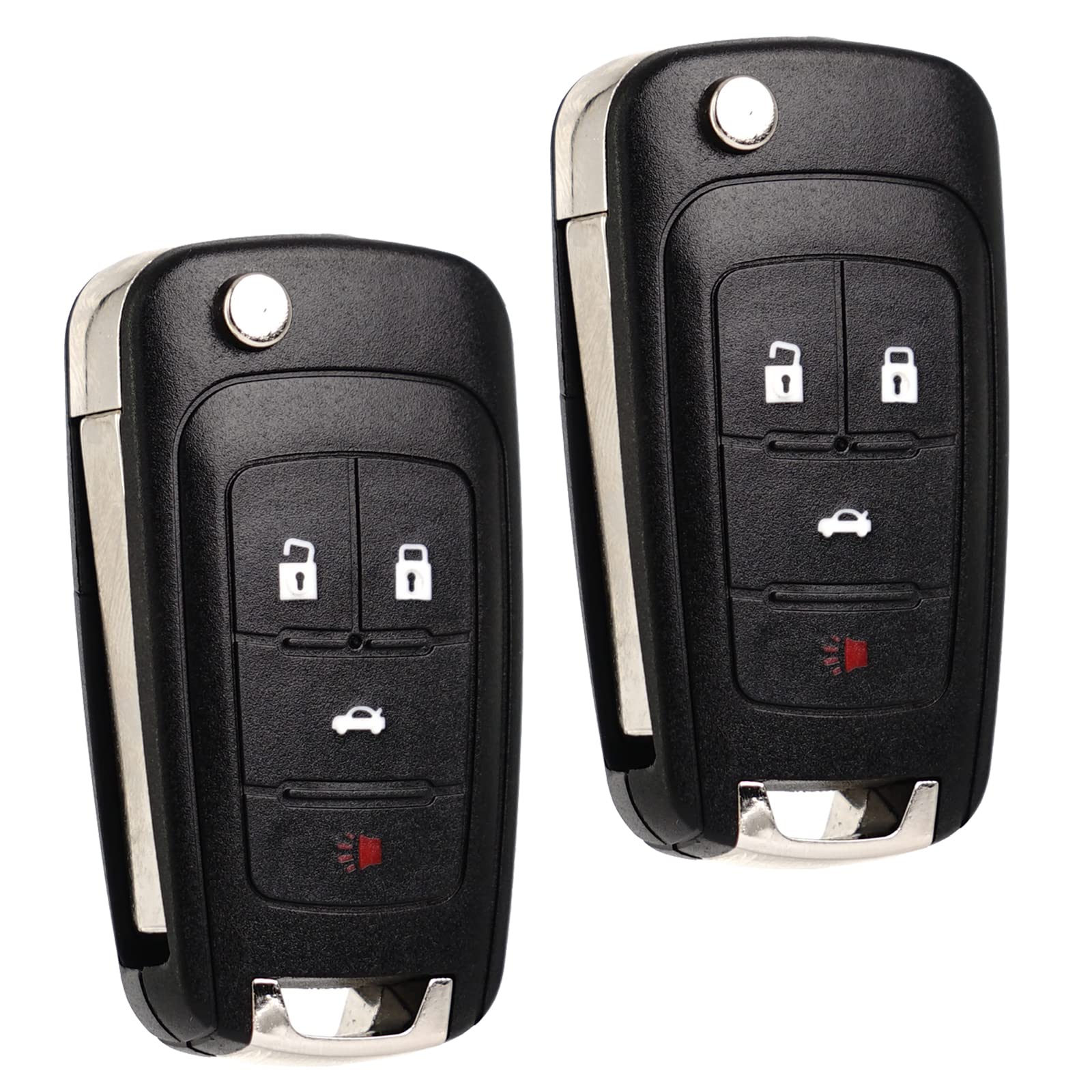 Photo 1 of SUPALAND Flip Key Fob Replacement Fits for Chevy Cruze Equinox Camaro Impala 2010 2011 2012 2013 2014 2015 2016 2017 2018 2019 Malibu Sonic Buick Regal Verano Encore GMC Terrain Keyless Entry Remote