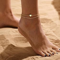 Rotnso Anklets for Women 14K Real Gold Plated Ankle