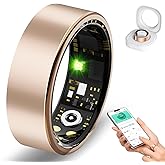 Smart Ring for Women Men, Sleep Tracker Ring with Heart Rate, Blood Oxygen, Fitness Ring for Activity Tracker/Steps/Calories, No Subscription, Waterproof Health Rings,Utra Battery Life (Rose Gold, 10)