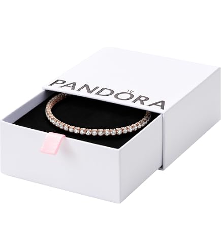 Amazon.com: PANDORA Sparkling Tennis Bracelet - Sterling Silver