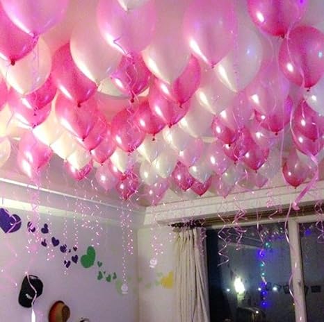 Amazon 風船 100個 空気入れセット ピンク イエロー 風船 バルーン ホビー