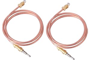 Podoy 39" 098514-02 Thermocouple replacement for compatible with Desa LP Heater Comfort Glow Vent-Free Heaters 098514-01 098514-02 (2 pack)