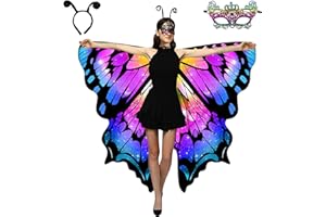 Double-Sided Butterfly Costume for Women, Butterfly Wings for Adult, Women's Halloween Costumes Butterfly Wing Cape