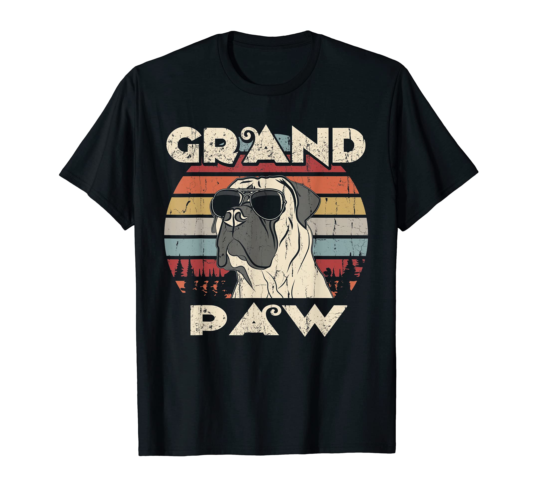 Grand Paw Boerboel dog lovers vintage retro T-Shirt