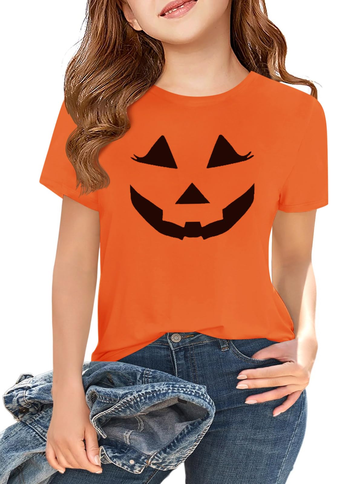 Girls Short Sleeve T Shirts Kids Fashion Halloween