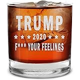 Shop4ever Trump 2020 F Your Feelings Engraved Whiskey Glass