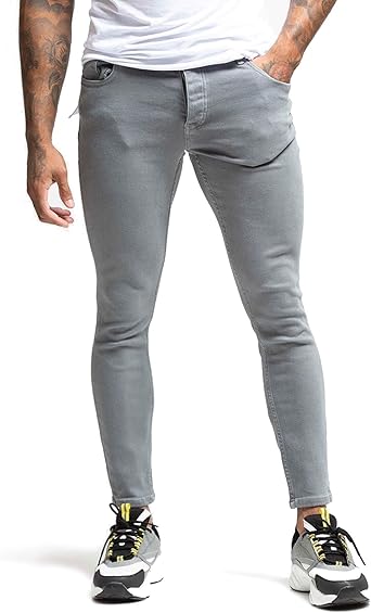 jeans homme gris clair