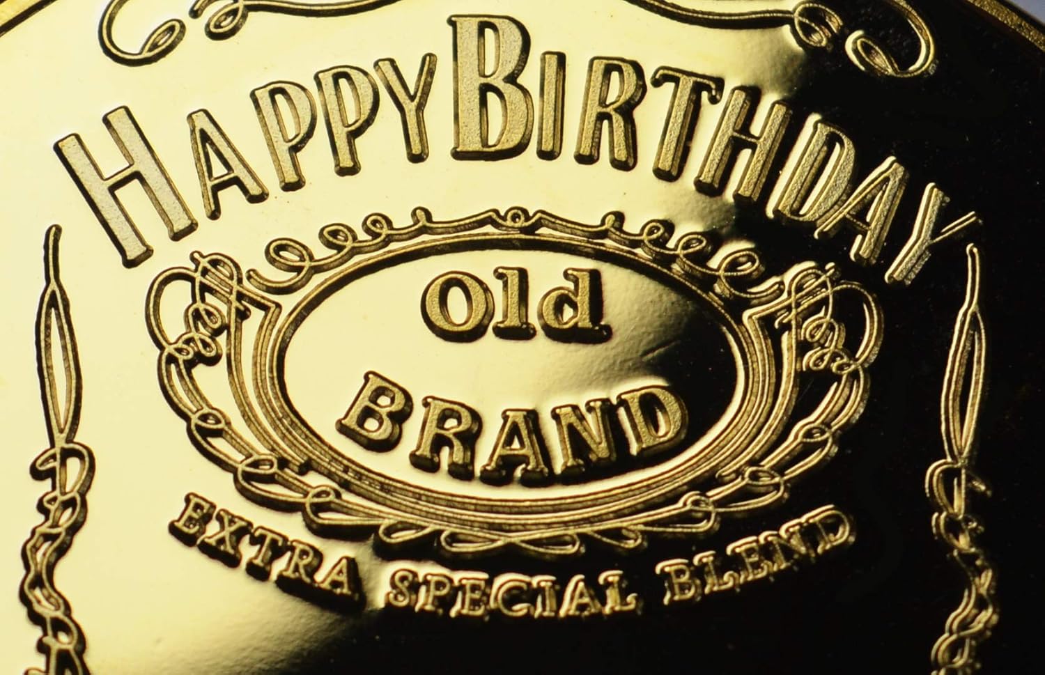 The Commemorative Coin Company HAPPY BIRTHDAY 24ct Gold 'OLD BRAND WHISKY' Commemorative. Unique Gift/Present Party/Celebration Ideas. Whisky/Bourbon - Image 5