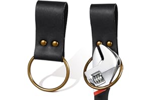 Sadnyy Leather Loop Hammer Holder for Belt, Fits Belts up to 2" Wide, Hammer Spud Axe Holster Tool Accessories for Woodworking Handicrafts Carpenters Electricians
