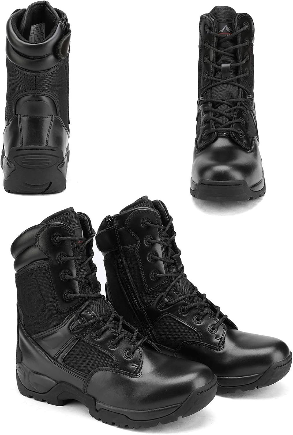 NORTIV 8 Men's Military Tactical Work Boots Hiking Motorcycle Combat Bootie: Shoes
