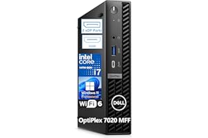 Dell OptiPlex 7020 MFF 7000 Mini PC Business Desktop Computer, 14th Gen Intel 20-Core i7-14700T up to 5.2GHz, 32GB DDR5 RAM, 1TB PCIe SSD, WiFi 6, BT, RJ-45, 2 DisplayPort + HDMI, Windows 11 Pro
