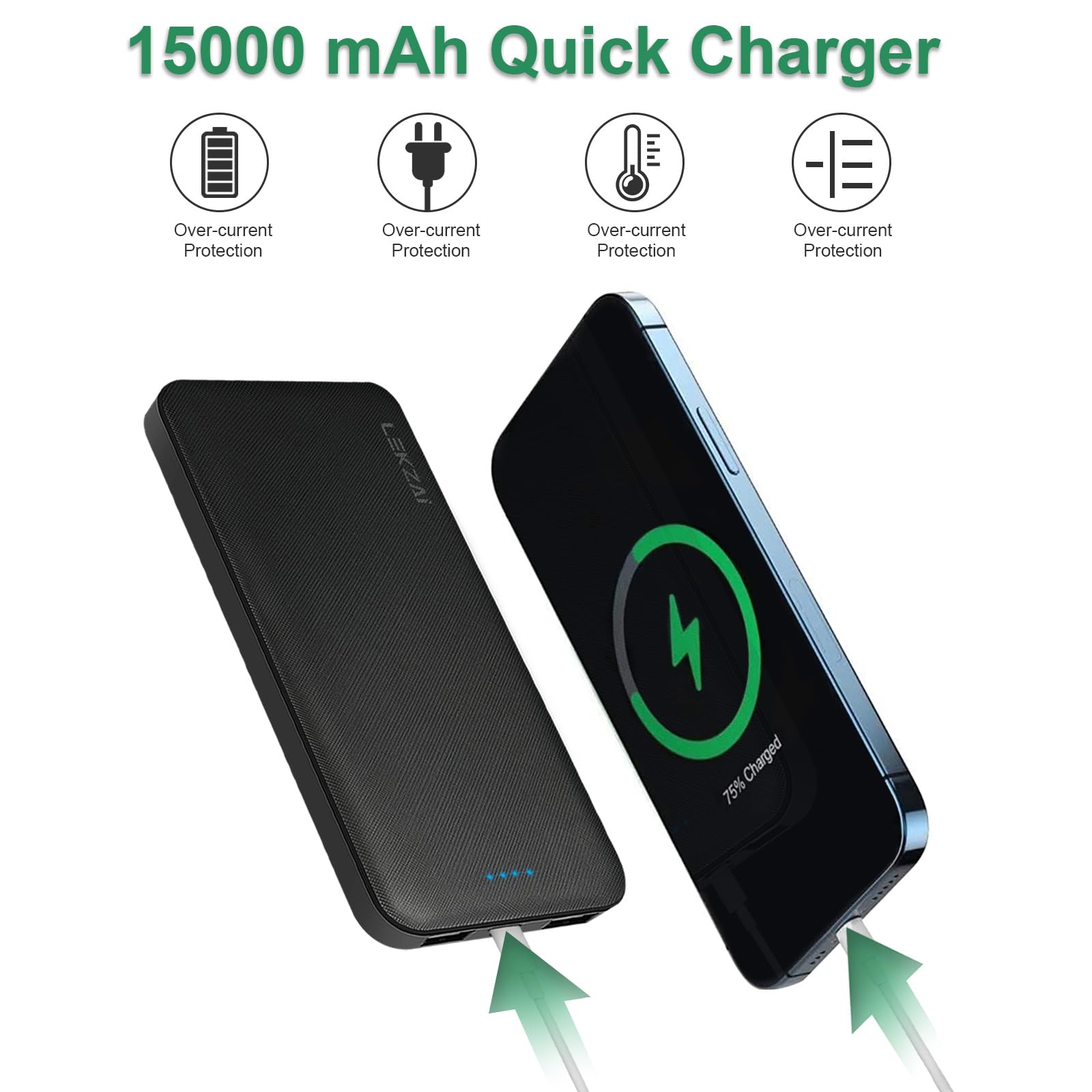 lekzai portable charger