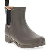 Chooka Women’s Waterproof Chelsea Bootie – Plush Lined, Slip-On Rain Ankle Boots