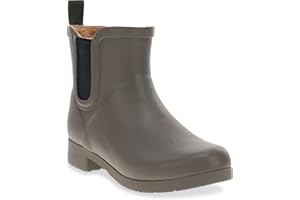 Chooka Women’s Waterproof Chelsea Bootie – Plush Lined, Slip-On Rain Ankle Boots