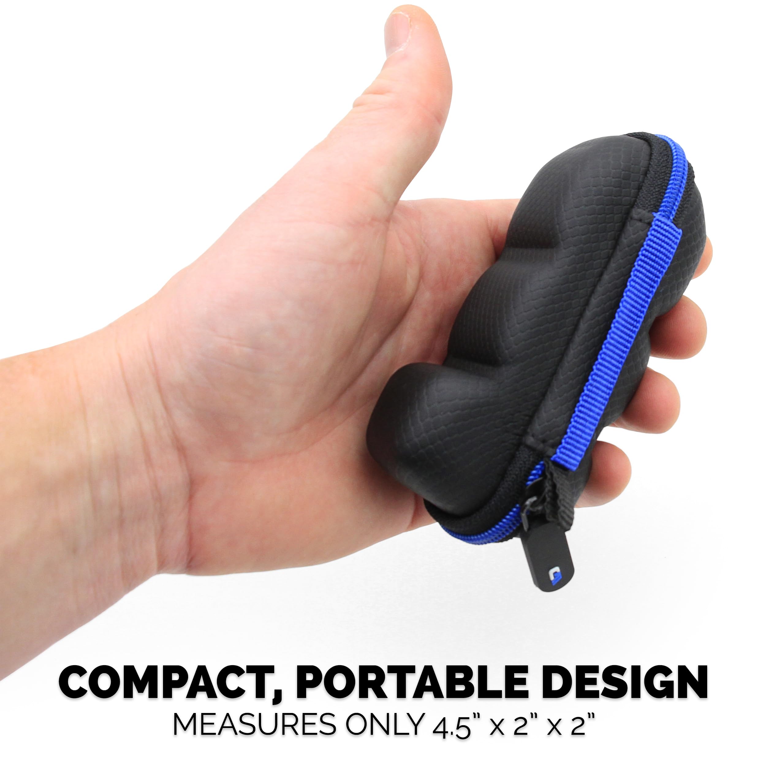 CASEMATIX Asthma Inhaler Travel Case with Lanyard and Clip-on Keychain Carabiner, Includes Inhaler Holder Case Only, Black