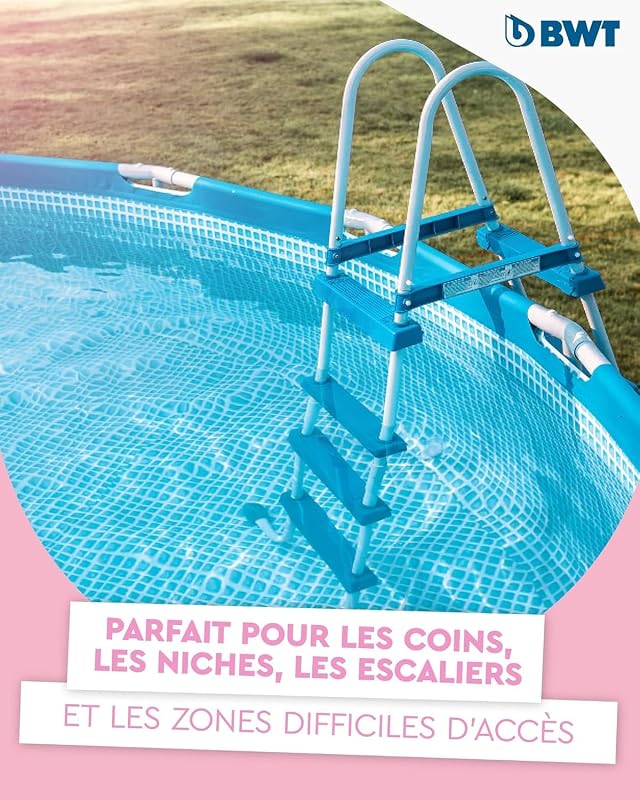 Aspirateur de Piscine BC30 | Nettoyage Efficace de piscines jusqu'à 15 m³ | Fonctionnement sans Fil avec Une liberté de Mouvement maximale | Puissance d'aspiration élevée
