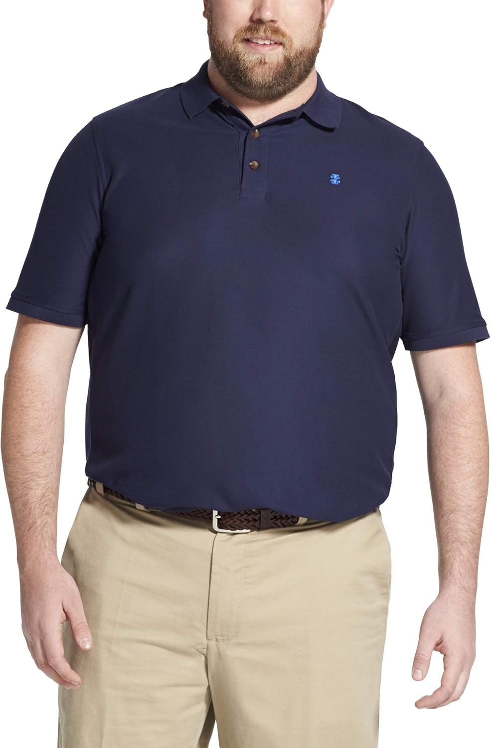 IZOD Men's Big and Tall Advantage Performance Short Sleeve Solid Polo Shirt at  Men’s Clothing store