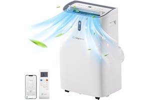 Wiytamo Portable Air Conditioners 14,000 BTU, Cool, Heat, Dehumidifier & Fan 4 in 1 Portable AC Unit, Room Air Conditioners Portable Up to 700 Sq.Ft, with WiFi & Remote/24 Hrs Timer/Auto Swing Fans