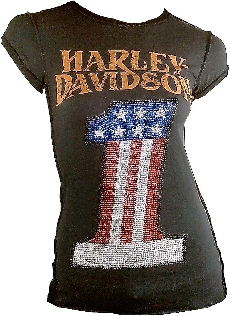 HARLEY-DAVIDSON H D Classic Damen T-Shirt Anthrazit Official