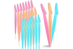 ANYI 21 Pack Eyebrow Razor Precision Dermaplaning Tool Face Razors and Face Shavers for Women Hair Face Razor Facial Razor Multipurpose Exfoliating Tool with Precision Cover 3 Colors