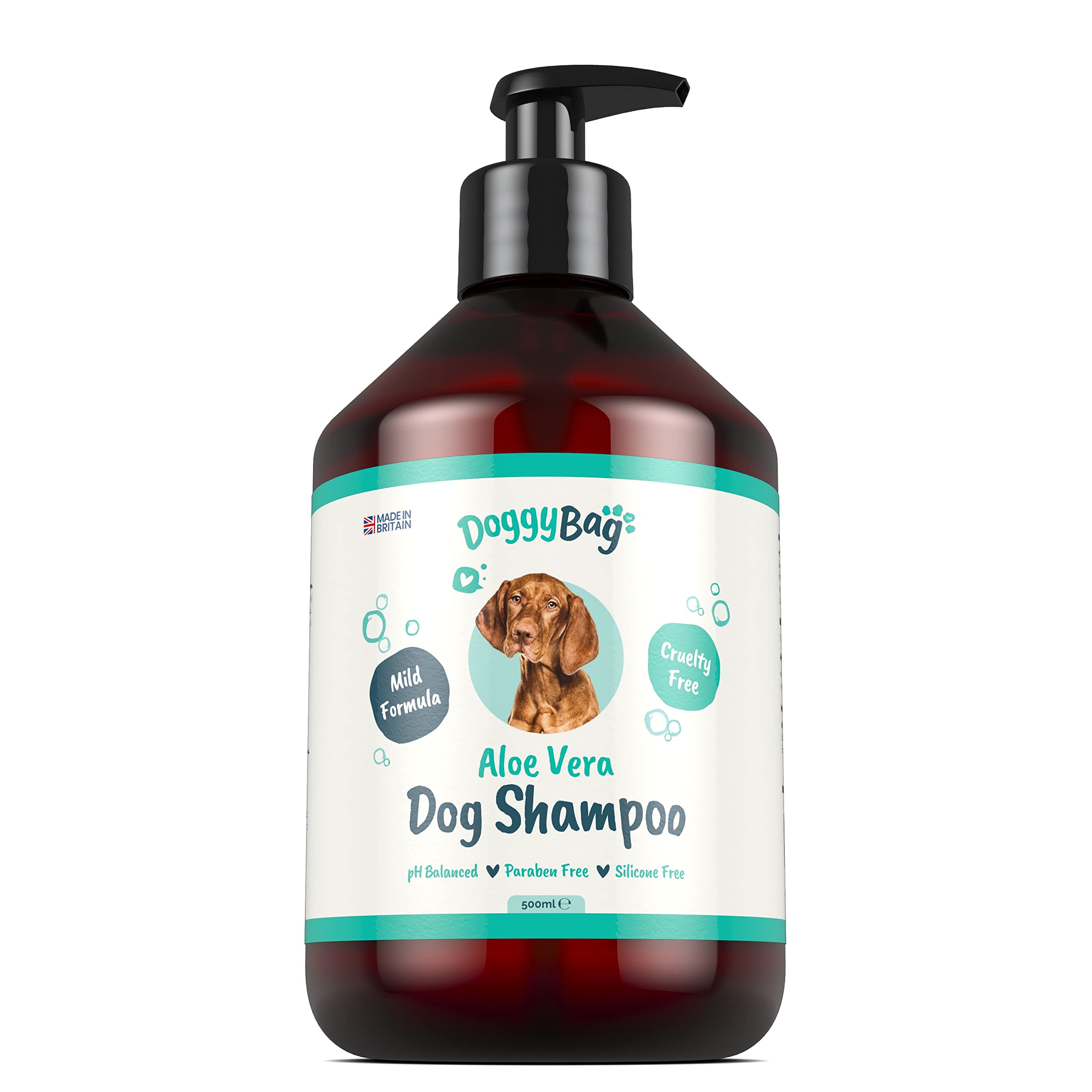 500ML Aloe & Eucalyptus Scented Shampoo for Dogs from Doggy Bag - Deodorising, Conditioning, Easy-Rinse, Deep Clean Dog Shampoo with Pro-Vitamin B5