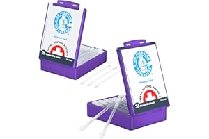 Dr. Piercing Aftercare Swabs - Saline Solution for Piercings - Earring Nose Belly Ear Piercing Cleaner - Saline Wash, Ear Hole Cleaner – Piercing Aftercare Formula - 72 swabs (2-pack)