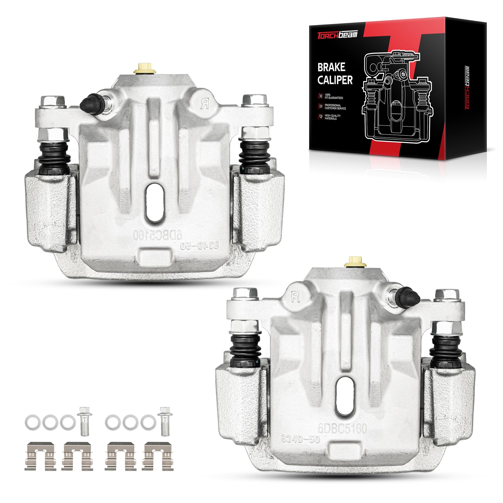 Photo 1 of Torchbeam Rear Brake Calipers Set for Subaru Outback 2010-2014, Subaru Legacy 2010-2014, Rear Left and Rear Right Calipers with Bracket Replace # 19B6276+19B6277