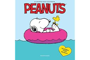 Graphique 2026 Peanuts Mini Wall Calendar | 7” x 7” | Thick Paper | Home & Office Organizer | Large Monthly Grid | 3 Languages & Marked Holidays | 4 Month Preview Page for 2027