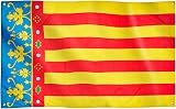 Runesol Valencian Flag 91x152cm 3x5ft Vivid Colours 4 Grommets