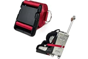 GUCHO Car Seat Belt Travel Strap，Carry-on Luggage into an Airport Car Seat Stroller & Carrier, an Useful Solution for Travel Transfer (Red)