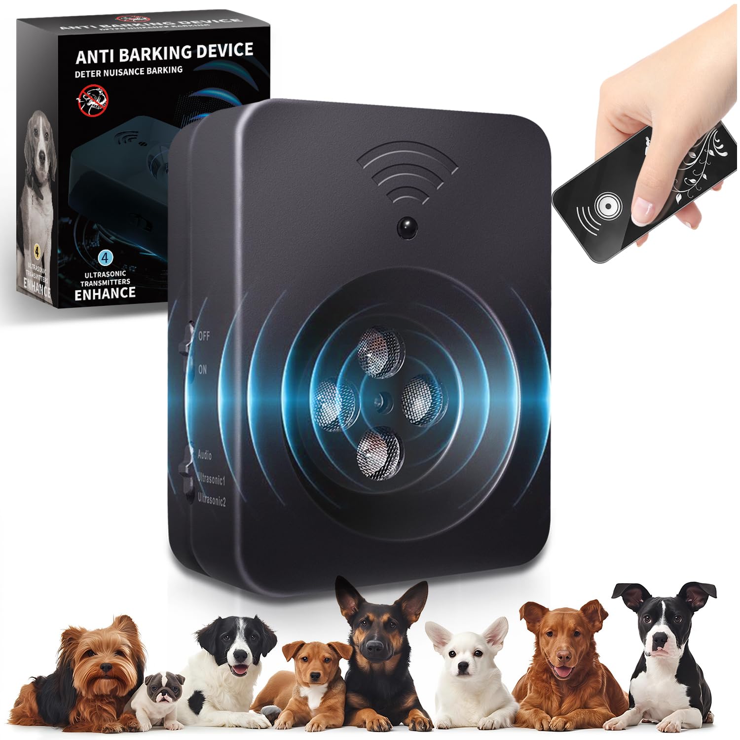 Photo 1 of Tlettsteinkle Anti Barking Device for Dogs-Ultra Sonic Dog Bark Deterrent Devices Long Range 50ft | Ultimate Ultrasonic Bark Control Device for Dogs | 3 Modes Ultrasonic Bark Box