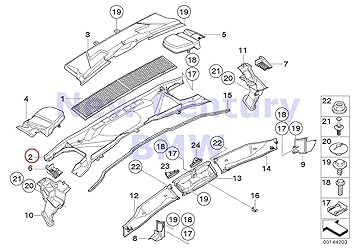 Genuine Bmw E84 E90 E90n Cabin Air Filter Microfilter Housing Oem