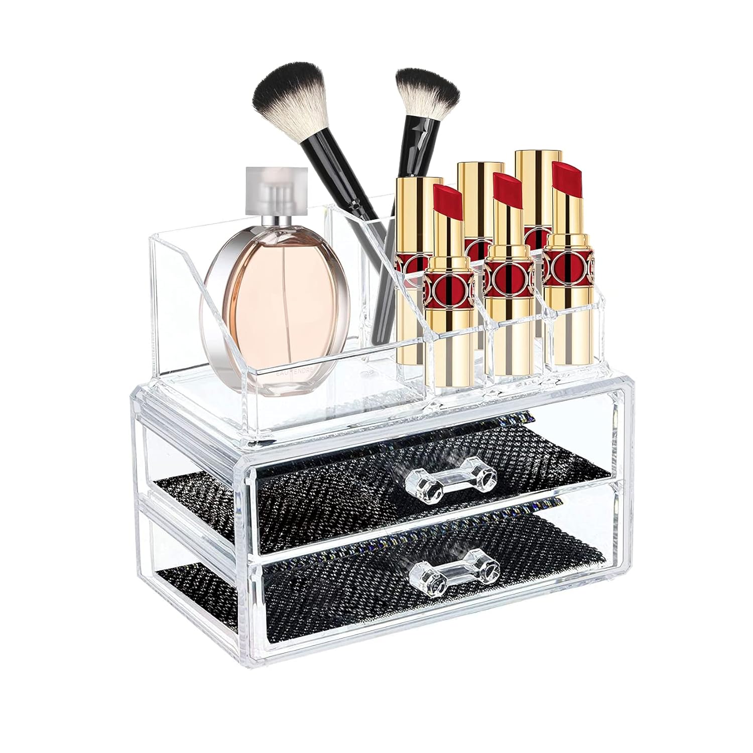 Makeup Organizer Storage Cosmetic Display Cases for Vanity Acrylic Organizers and Storage for Bathroom Counter Dresser by Astarexin(1063): Home Improvement