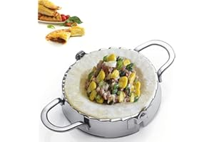 KAYCROWN Stainless Steel Empanada Press Ravioli Mold Pierogi Dumpling Maker Wrapper Pastry Dough Cutter Kitchen Accessories (