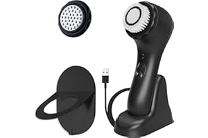 Spa Sciences - NOVA - Sonic Cleansing Brush with Bristles & Infusion System – Anti-Aging Facial Exfoliating, Waterproof, and 