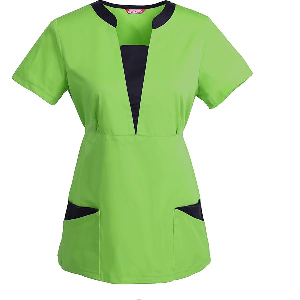 Ed Garments Women's Snap Front Tunic - Two Pocket, Short Sleeve, 65/35 Poly-Cotton (XXS-3XL)