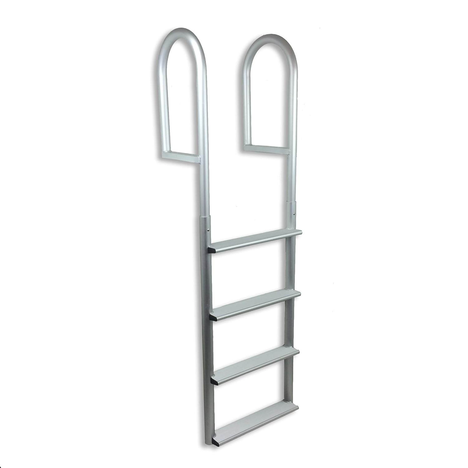 RecPro Marine ADLA4W 4 Step Stationary Straight Dock Boat Ladder 20