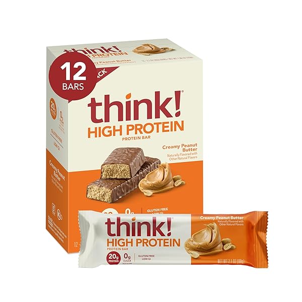 THINK! PROTEIN BARS, HIGH PROTEIN SNACKS, GLUTEN FREE,...
