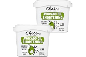 Chosen Foods Avocado Oil Shortening 16oz Bundle 2-Pack with Recipe eBook bundle